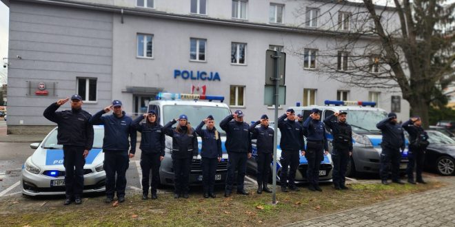 Mieleccy policjanci oddali hołd poległemu na służbie ratownikowi medycznemu z Kielc